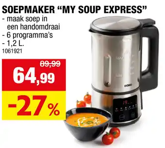 Hubo Soepmaker My Soup Express aanbieding