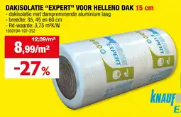 Hubo Dakisolatie Expert voor Hellend Dak aanbieding