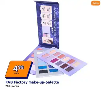 Action FAB Factory make-up-palette aanbieding