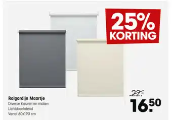 Kwantum Rolgordijn Maartje 60*190 aanbieding