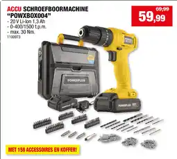 Hubo Accu schroefboormachine POWXBOX004 aanbieding