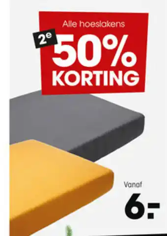 Kwantum Hoeslaken aanbieding