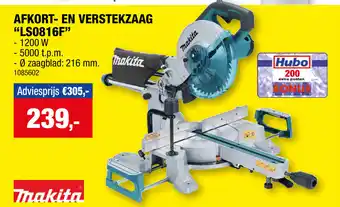 Hubo Afkort En Verstekzaag LS0816F aanbieding