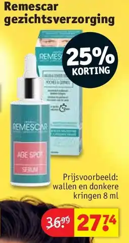 Kruidvat Remescar gezichtsverzorging aanbieding