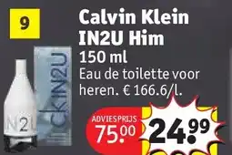 Kruidvat Calvin Klein IN2U Him aanbieding