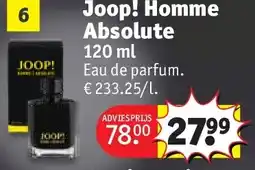 Kruidvat Joop! Homme Absolute aanbieding