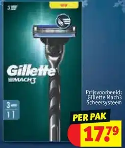 Kruidvat Gillette Mach3 Scheersysteem aanbieding