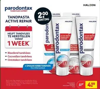 Kruidvat Tandpasta Active Repair Tandvlees 75 ml aanbieding