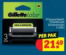 Kruidvat GilletteLabs Scheermesjes 3 stuks aanbieding