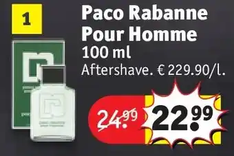 Kruidvat Paco Rabanne Pour Homme aanbieding