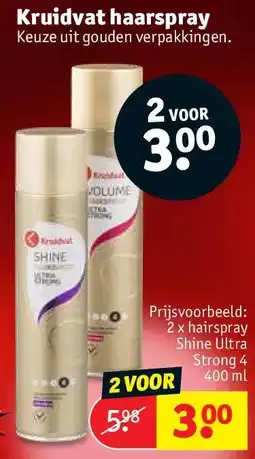 Kruidvat Kruidvat haarspray aanbieding