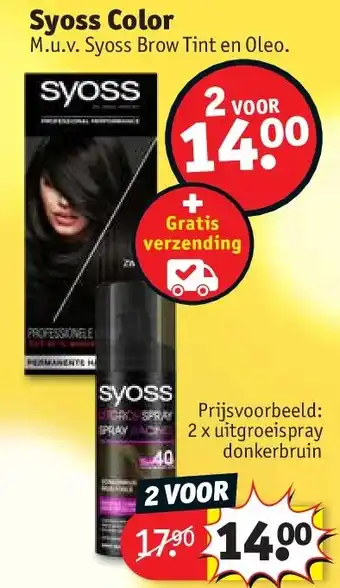 Kruidvat Syoss Color aanbieding