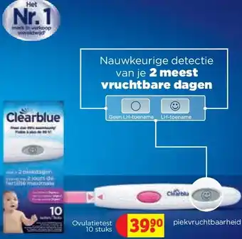 Kruidvat Ovulatietest 10 stuks aanbieding