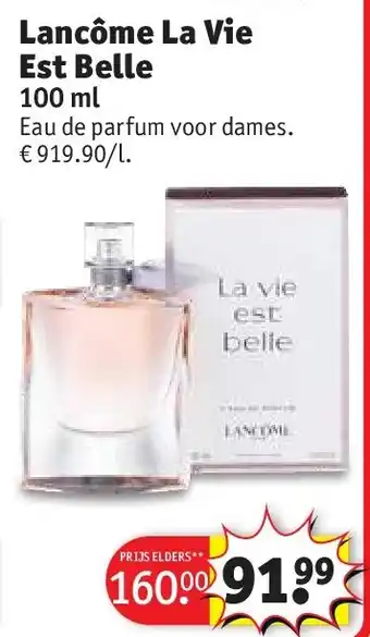 Kruidvat Lancôme La Vie Est Belle aanbieding