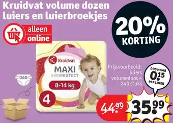 Kruidvat Kruidvat volume dozen luiers en luierbroekjes aanbieding