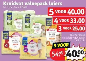 Kruidvat Kruidvat valuepack luiers aanbieding