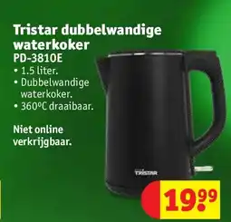 Kruidvat Tristar dubbelwandige waterkoker aanbieding