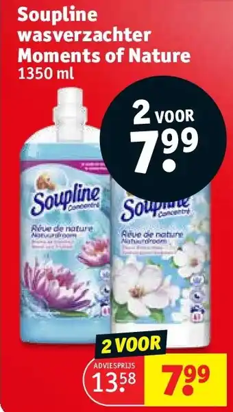 Kruidvat Soupline wasverzachter Moments of Nature aanbieding