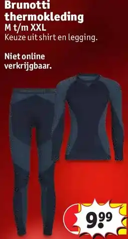 Kruidvat Brunotti thermokleding aanbieding