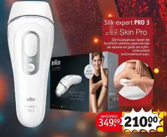 Kruidvat BRAUN Scheerapparaat en IPL Silk·expert PRO 3 aanbieding