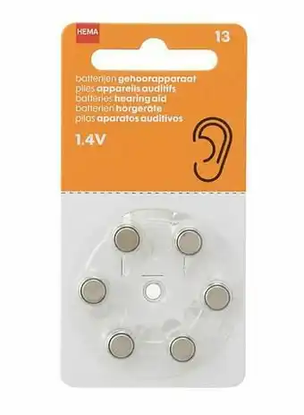 HEMA Gehoorapparaat Batterijen 13 - 1.4V