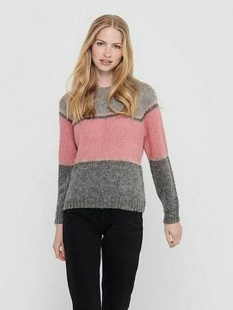 Berca Shoes Only Trui Only Gebreide Trui Terrie - Grijs aanbieding