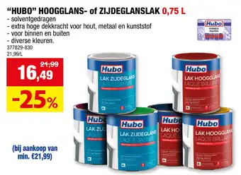 Hubo Hubo hoogglans- of zijdeglanslak aanbieding