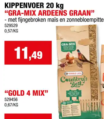 Hubo Kippenvoer "gra-mix ardeens graan" aanbieding