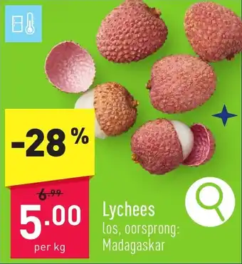 ALDI Lychees aanbieding