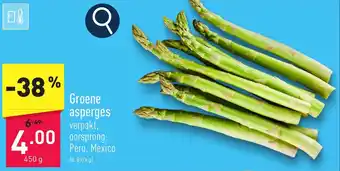 ALDI Groene asperges aanbieding