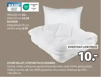 Jysk Storfjellet synthetisch dekbed aanbieding