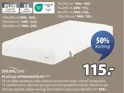 Jysk Dreamzone plus s25 springmatras aanbieding