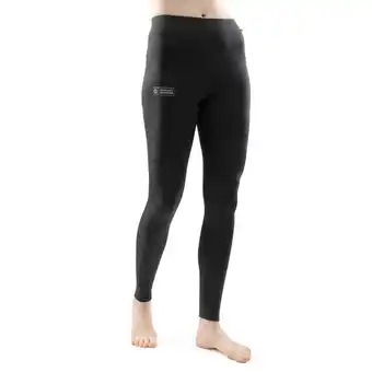 Decathlon Dames Wintersport thermobroek van wol Ultimate Musk Zwart aanbieding