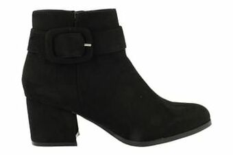 Berca Shoes Sprox Enkellaars Dames Vegan Trend Gesp - Zwart aanbieding