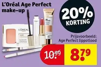 Kruidvat L`oréal age perfect make-up age perfect lippotlood aanbieding