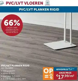 Zelfbouwmarkt PVC/LVT PLANKEN RIGID aanbieding