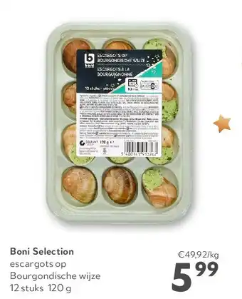 OKay Boni Selection escargots op Bourgondische wijze 12 stuks 120 g aanbieding