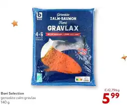 OKay Boni Selection gerookte zalm gravlax 140 g aanbieding