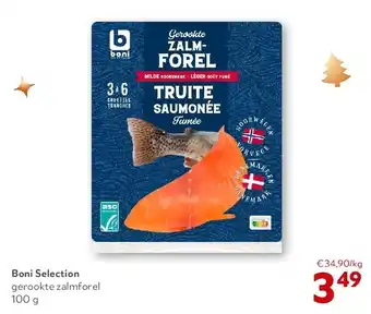 OKay Boni Selection gerookte zalmforel 100 g aanbieding