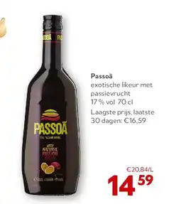 OKay Passoã exotische likeur met passievrucht 17 % vol 70 cl aanbieding