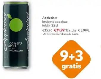 OKay Appletiser bruisend appelsap in blik 25 cl aanbieding