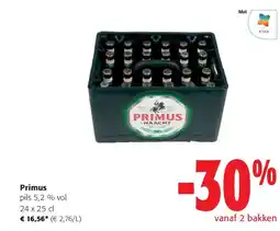 Colruyt Primus pils 5,2 % vol 24 x 25 cl aanbieding