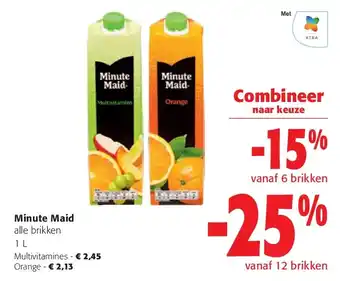 Colruyt Minute Maid alle brikken 1 L Multivitamines aanbieding