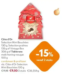 OKay Côte d’Or Selection Mini Bouchées 130 g aanbieding