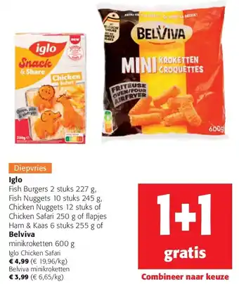 Colruyt Belviva minikroketten 600 g aanbieding