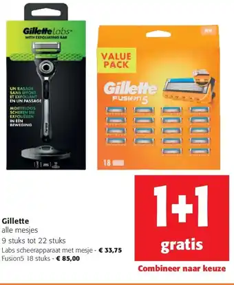 Colruyt Gillette Labs scheerapparaat met mesje aanbieding