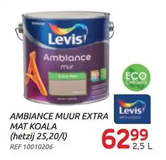 Brico Ambiance muur extra mat koala 2.5L aanbieding