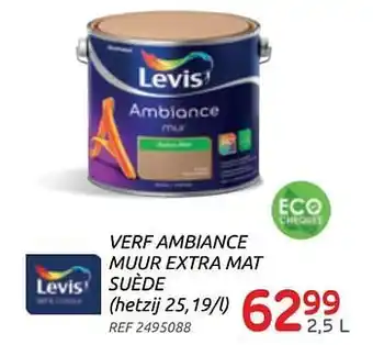 Brico Verf ambiance muur extra mat 2.5L aanbieding