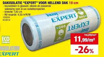 Hubo DAKISOLATIE “EXPERT” VOOR HELLEND DAK 18 cm aanbieding