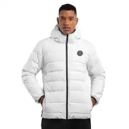 Decathlon Heren Lifestyle waterbestendig puffer jack Natur Wit aanbieding